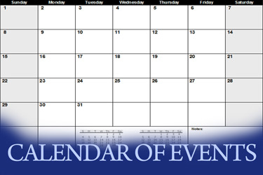 Calendar of Events